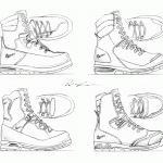 Danner Mountain Hunting Boot Sketch